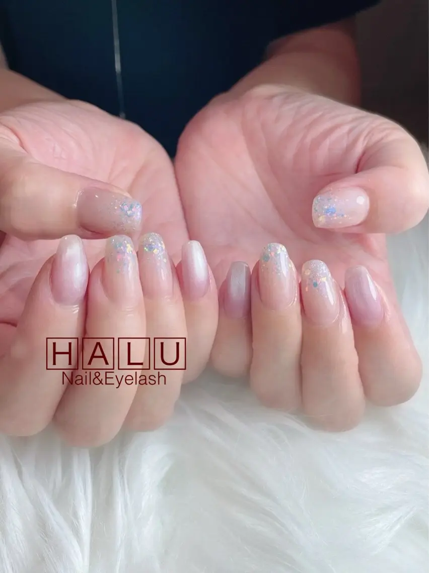 ネイル ラメ(グリッター) HALU ハルのネイルデザイン
