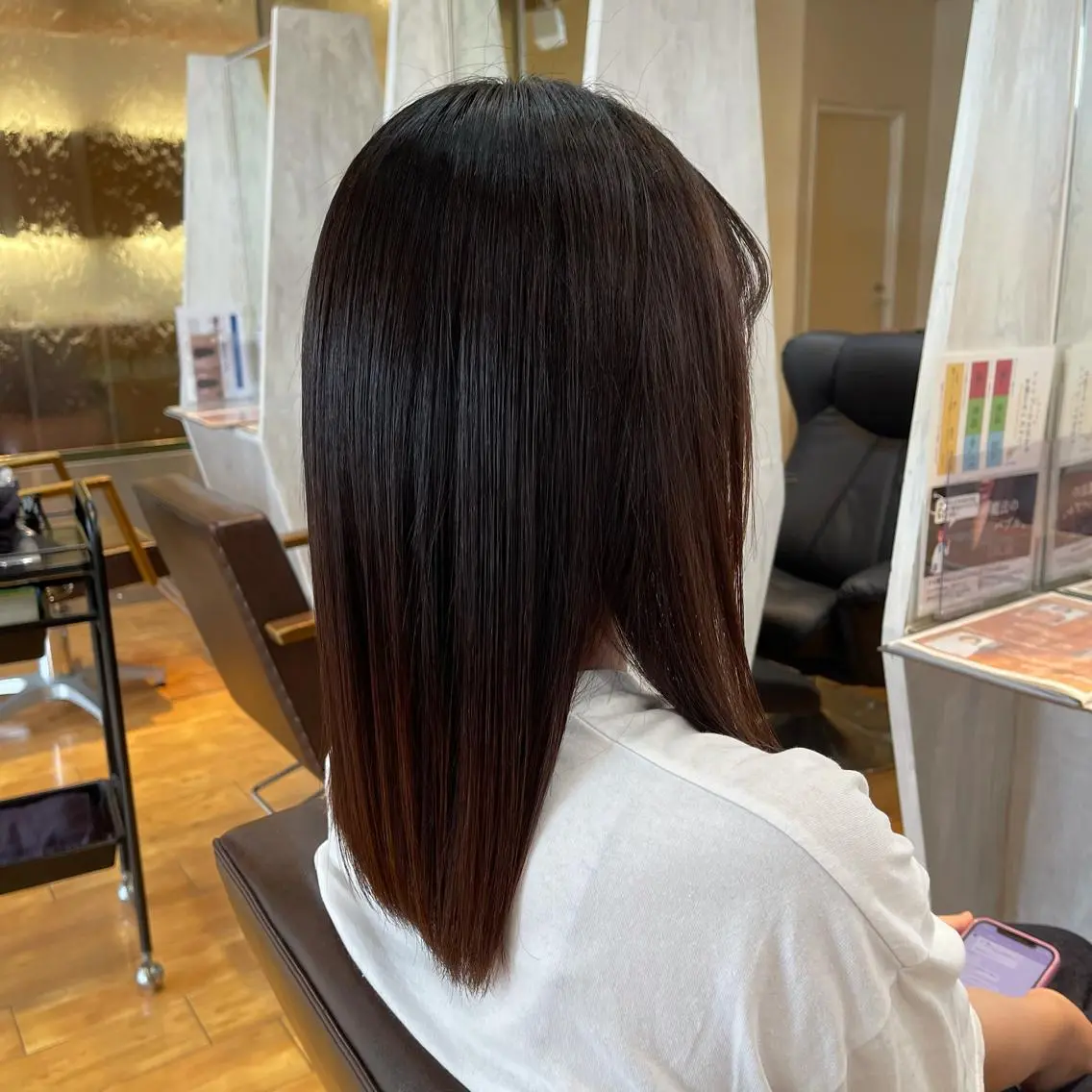ロング 縮毛矯正 トリートメント 梶谷 和希のヘアスタイル