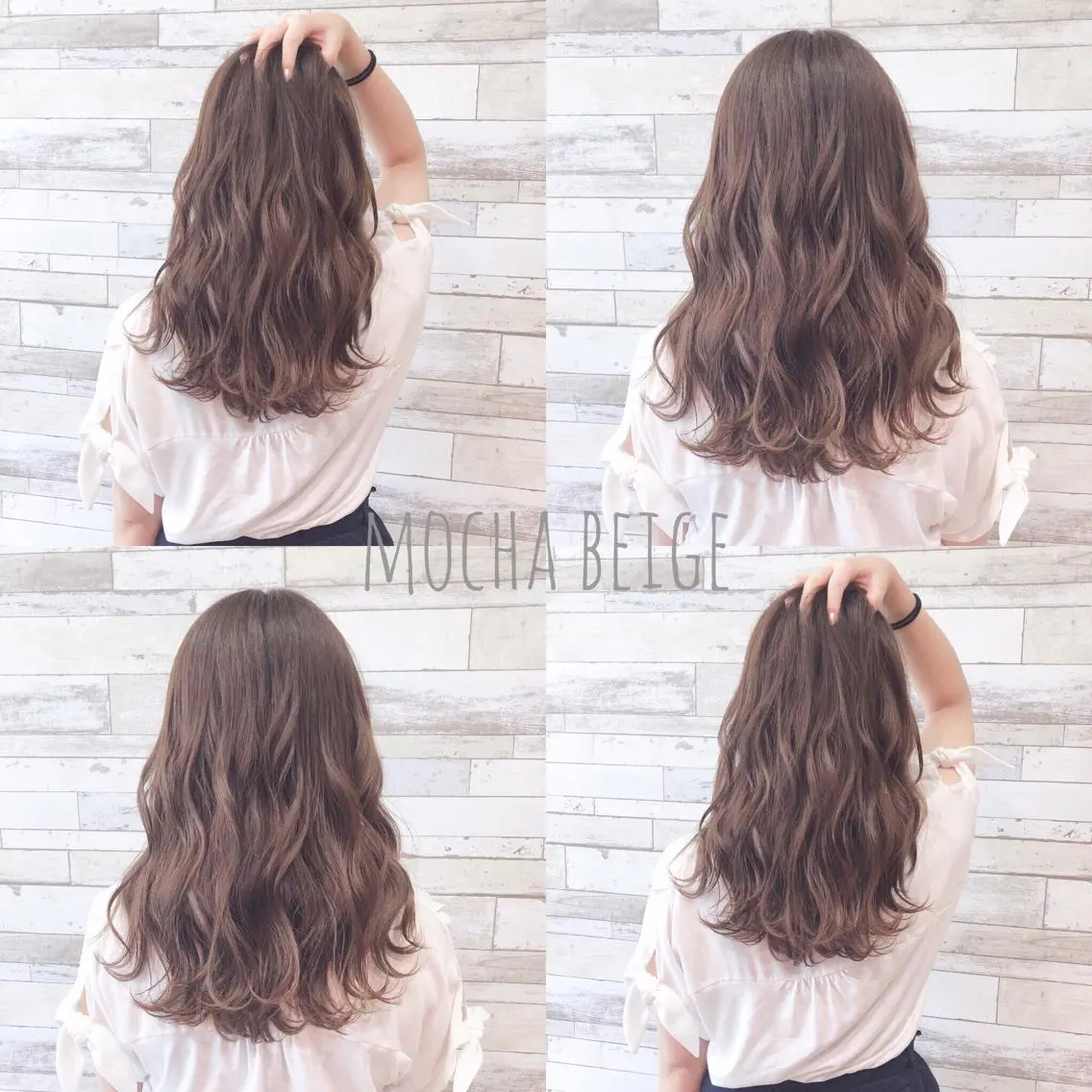 セミロング カラー ベージュカラー モカベージュ 小森 拓哉のヘアスタイル