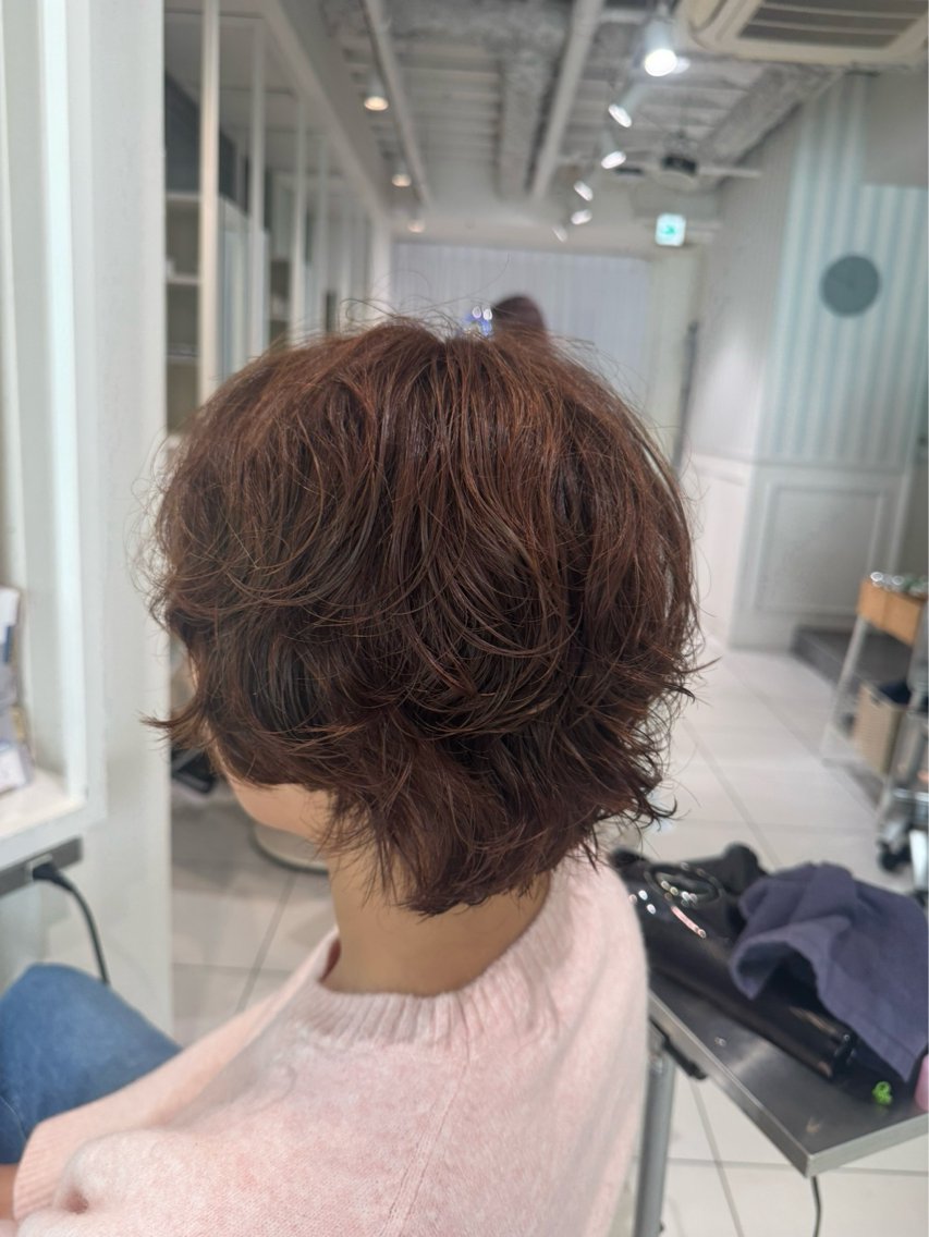 💕︎ショートカットモデル 先着3名様💕︎                        ✨大人キレイ✨カット＋パーマの写真