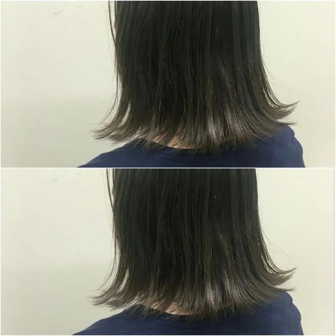 ミディアム カラー 切りっぱなしボブ ボブ カット 丸山 唯奈のヘアスタイル