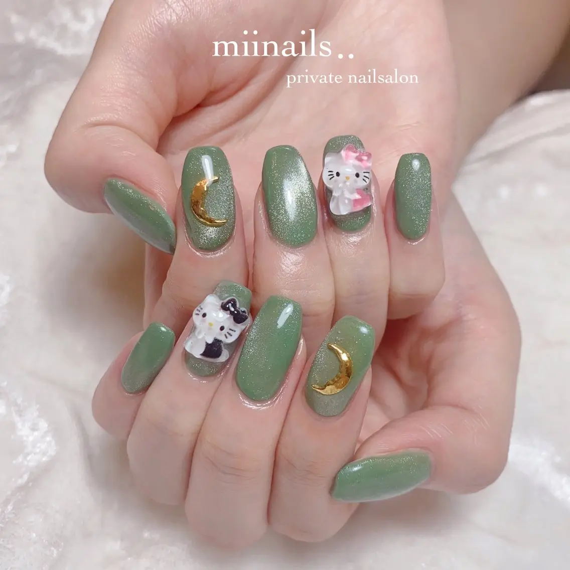 ネイル フレンチネイル 韓国ネイル ワンホンネイル ハンドネイル nailsalon miinailsのネイルデザイン