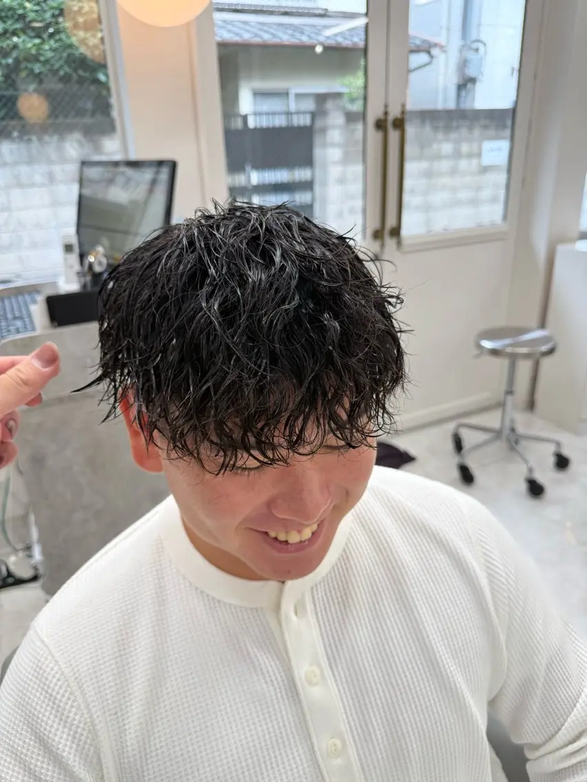 パーマ メンズ カット パーマ トリートメント ヘアセット 【バレイヤージュ】 🔥メンズRYUTAのヘアスタイル
