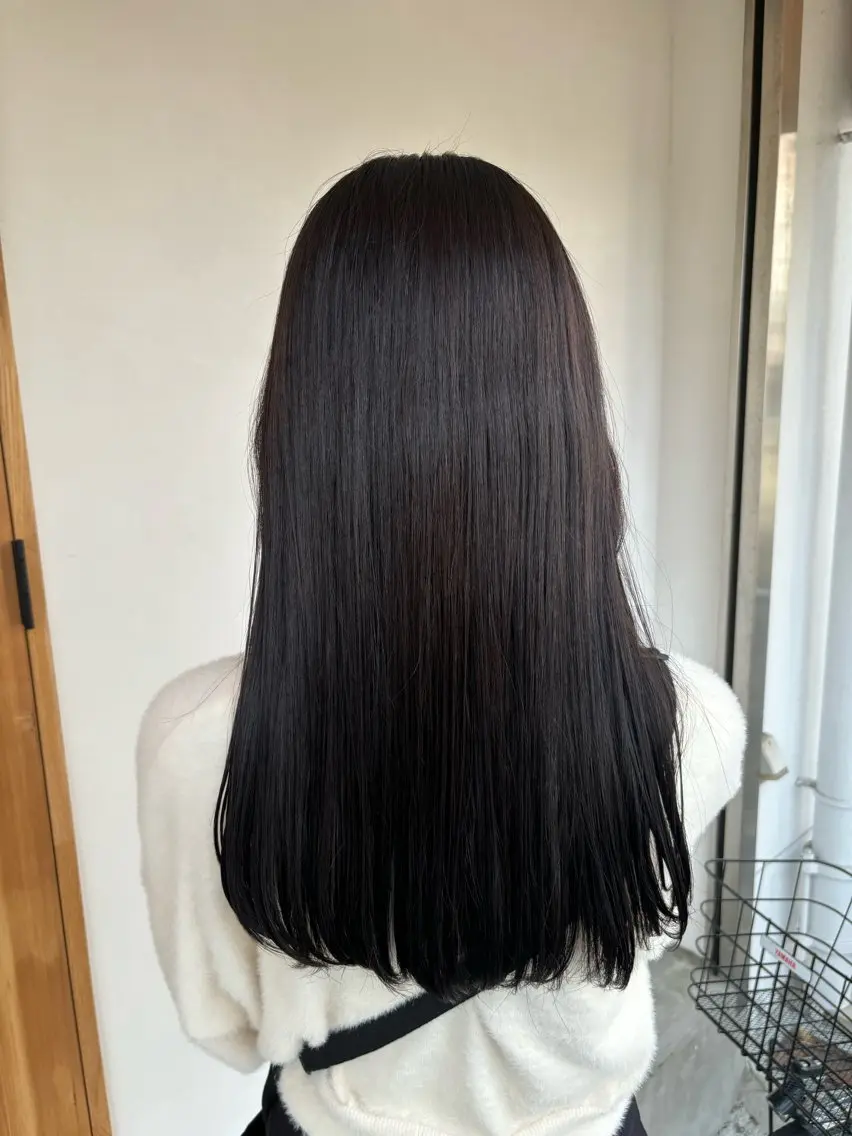 ロング カラー アッシュ アッシュブラウン ブラウンカラー MiL/ hinariのヘアスタイル