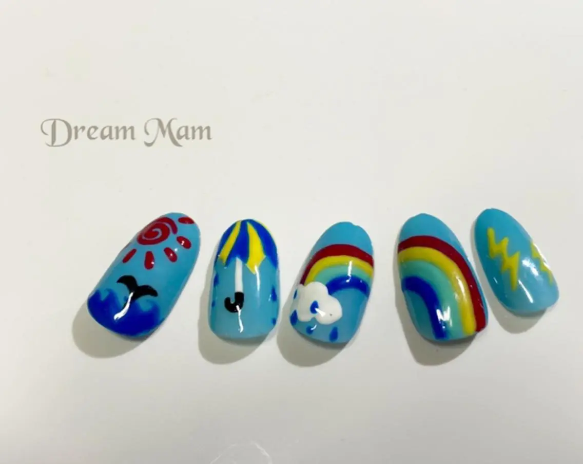 ネイル 桜ネイル 成人式 フレンチネイル ジェルネイル グリーン ハンドネイル Nail Salon Ｄream Mamのネイルデザイン
