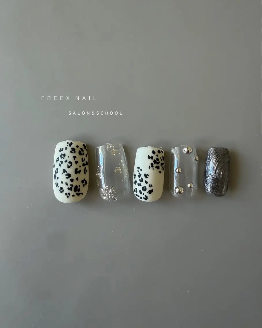 ネイル アニマル柄 ハンドネイル ハンドケア freex nail /ニュアンス/個性派のネイルデザイン