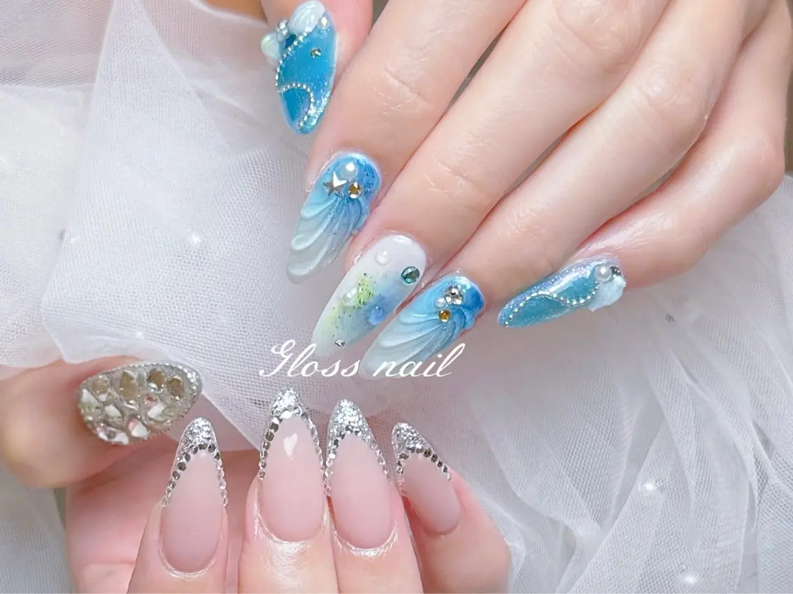 ネイル ハンドネイル ハンドケア Meri💅 Gloss nailのネイルデザイン