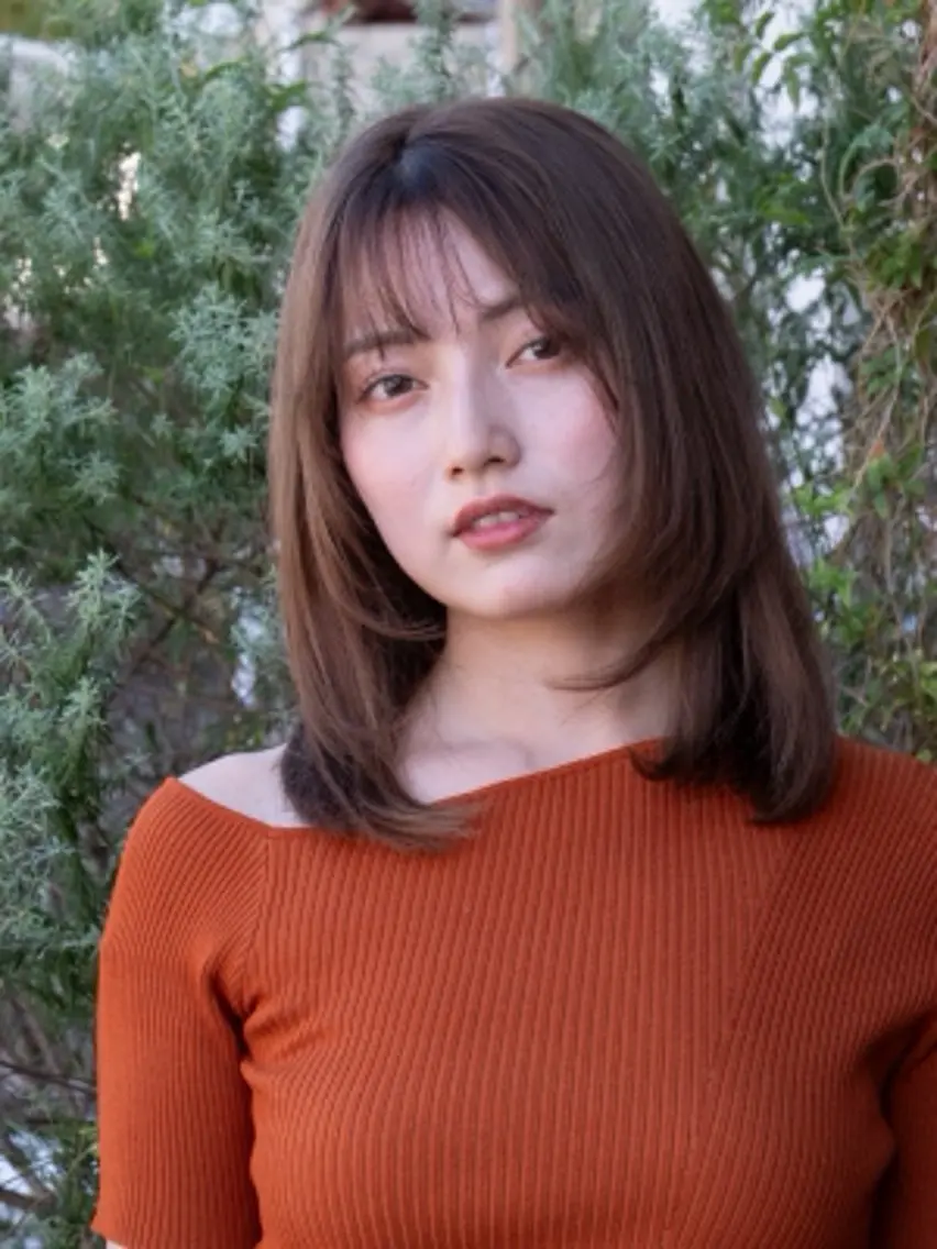 ミディアム カラー カット ヘアカラー Amaris はらだのヘアスタイル