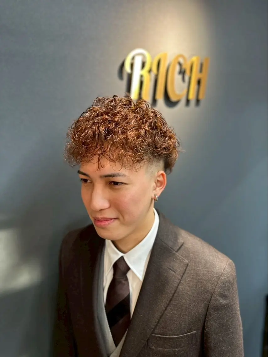 パーマ 【メンズパーマ】 山下勝勲のヘアスタイル