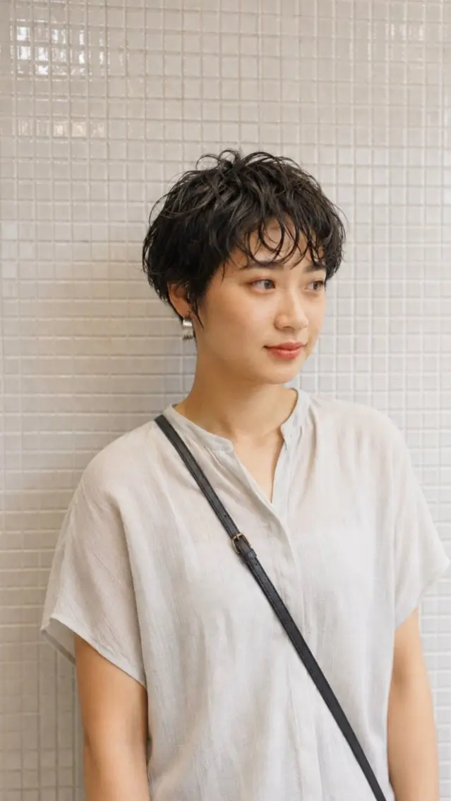 ショート カット 板垣 宏のヘアスタイル