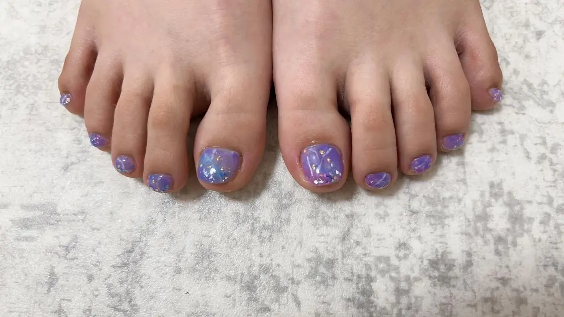 ネイル フットネイル ニュアンスネイル Will nail salonのネイルデザイン