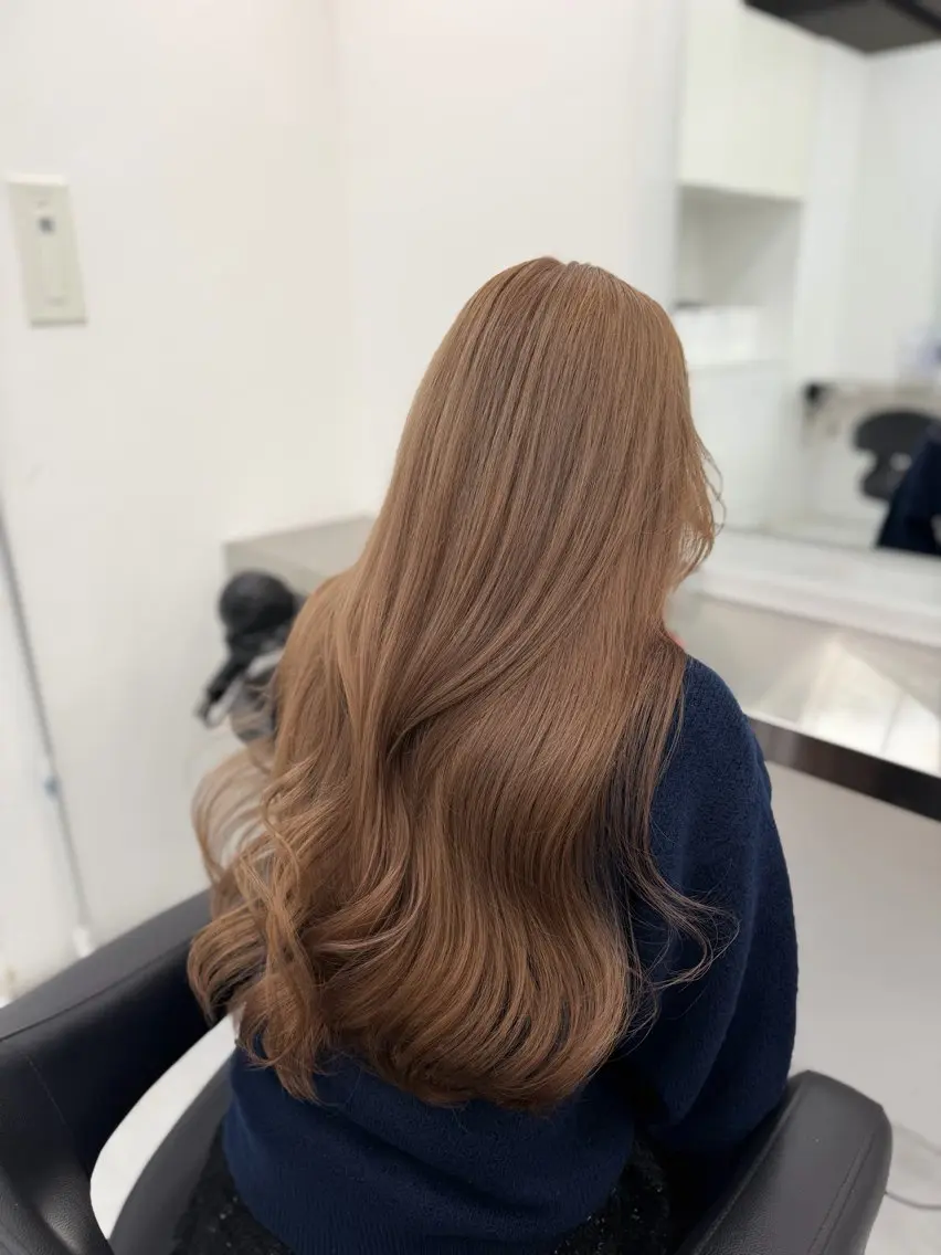 ロング カラー ヘアアレンジ ヘアカラー トリートメント 透明感カラー🎀艶髪 Anju/渋谷🎀のヘアスタイル