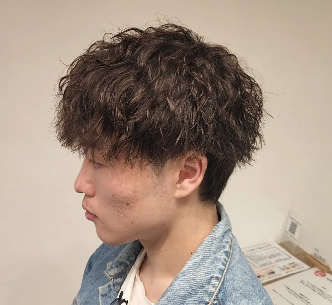 ショート パーマ カラー メンズ 【イケメン風パーマ】 SHOFYのヘアスタイル