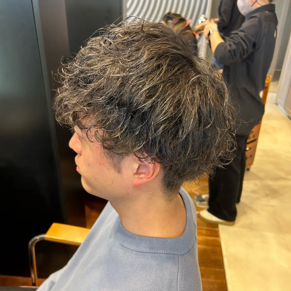 【ミニモ学割】メンズカット+デザインパーマ¥8,800の写真