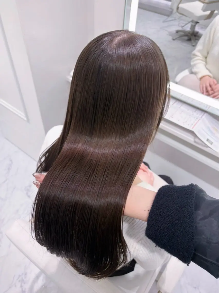 ロング カラー カット ヘアカラー ParveMix🎀 稲垣 詞葉のヘアスタイル
