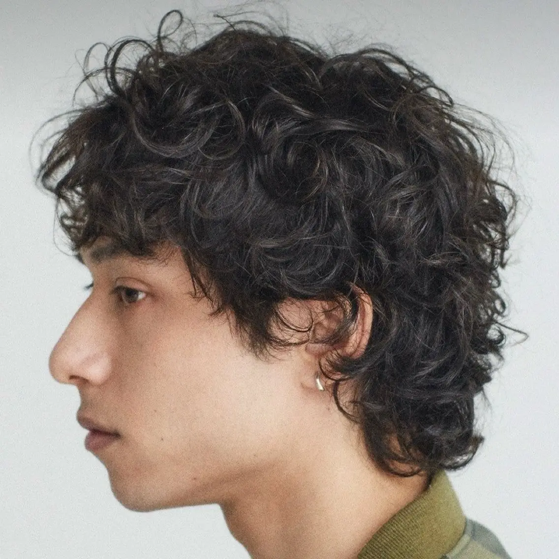 セミロング パーマ ヘアアレンジ メンズ fifth 石川 凪のヘアスタイル