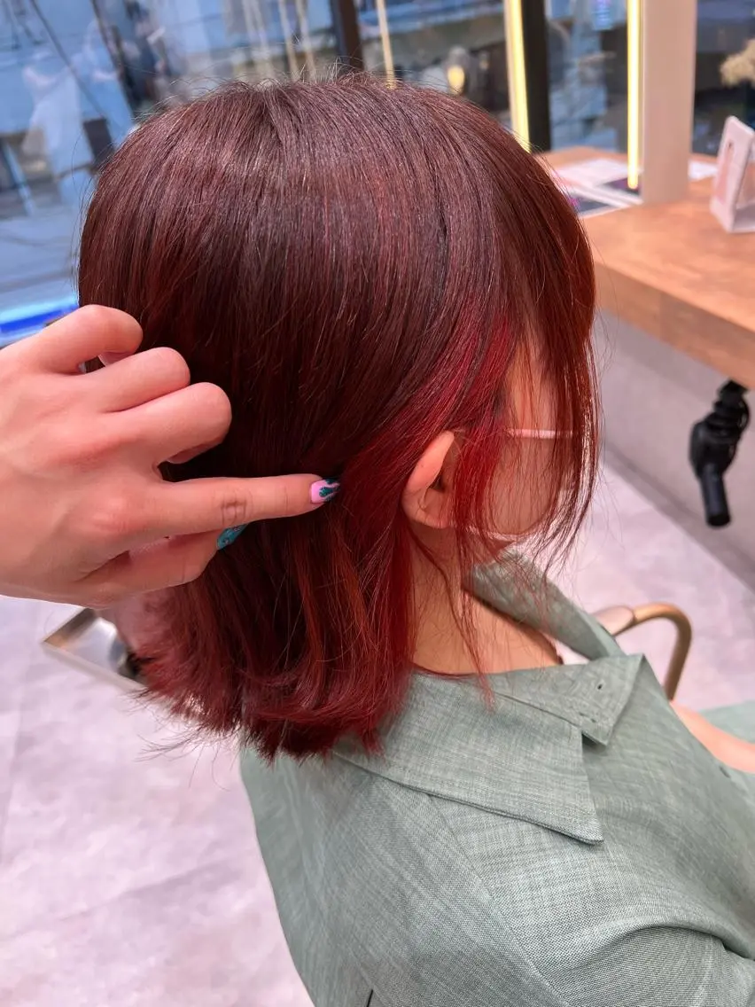 【ライトコース】カット+ヴィーガンカラー+オージュア美髪エステの写真