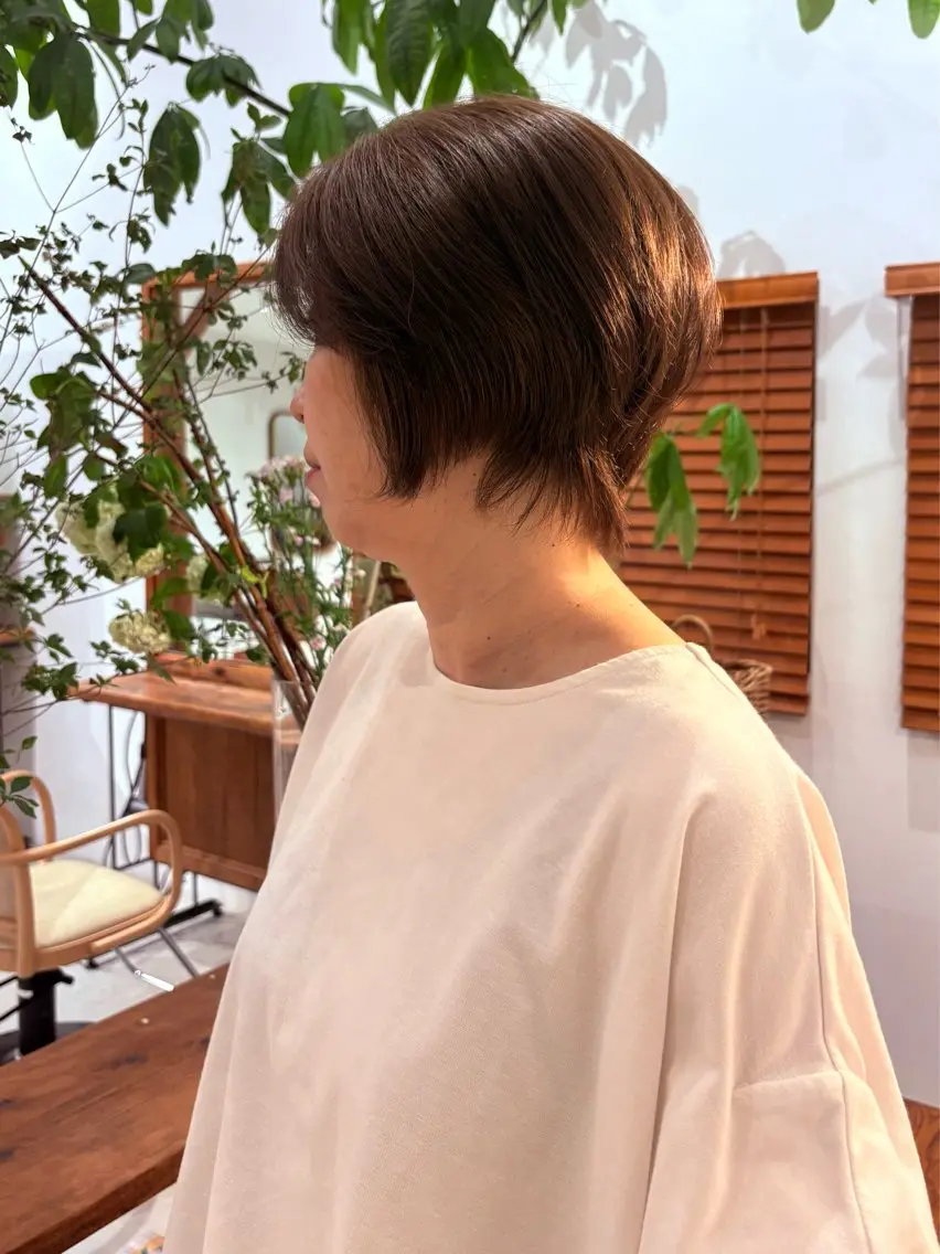 ショート ショートボブ ボブ ショートヘア カット 亀山 友菜のヘアスタイル