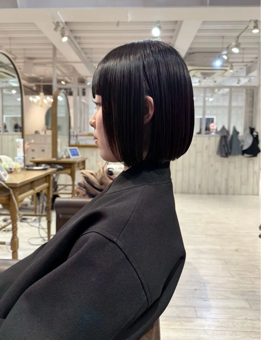 ショート ボブ 韓国ヘア 🎀華澄のヘアスタイル
