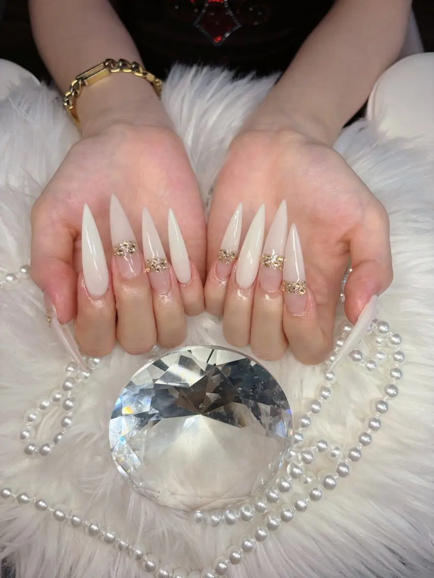 ネイル アートネイル オーロラネイル チークネイル 長さ出し フットネイル ハンドネイル Chan nailsのネイルデザイン