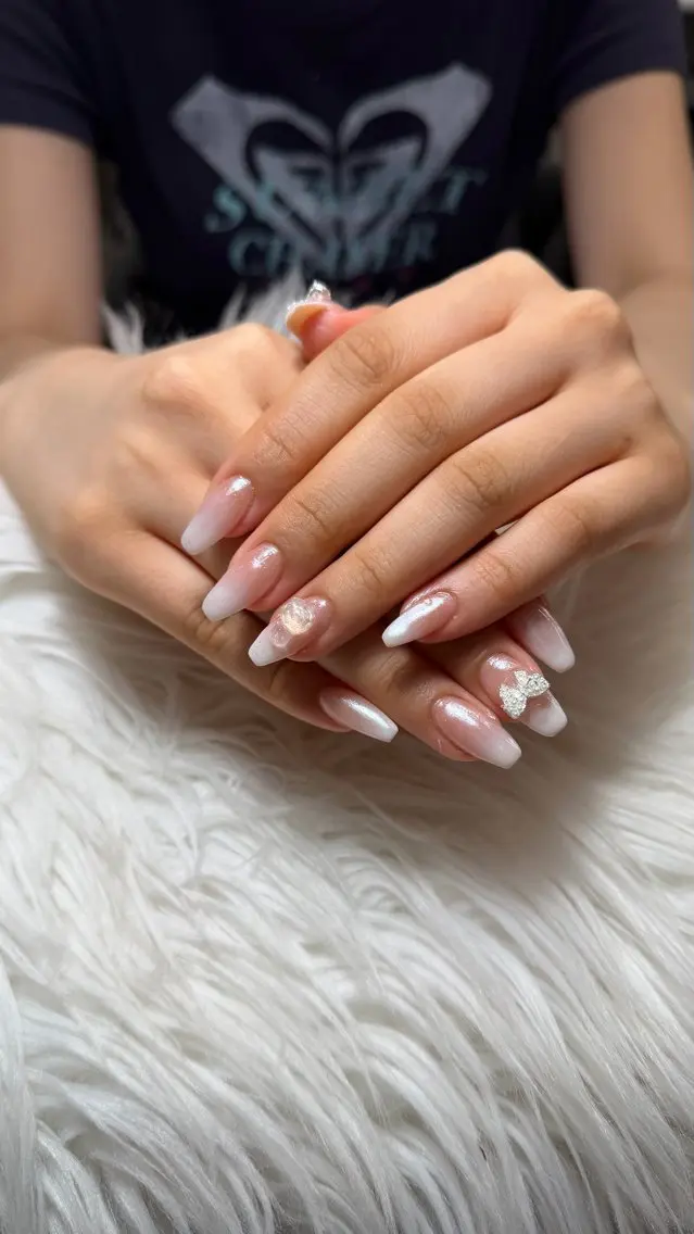 ネイル 長さ出し フレンチネイル グラデーション 韓国ネイル マグネットネイル ハンドネイル VB HEAVEN nailのネイルデザイン