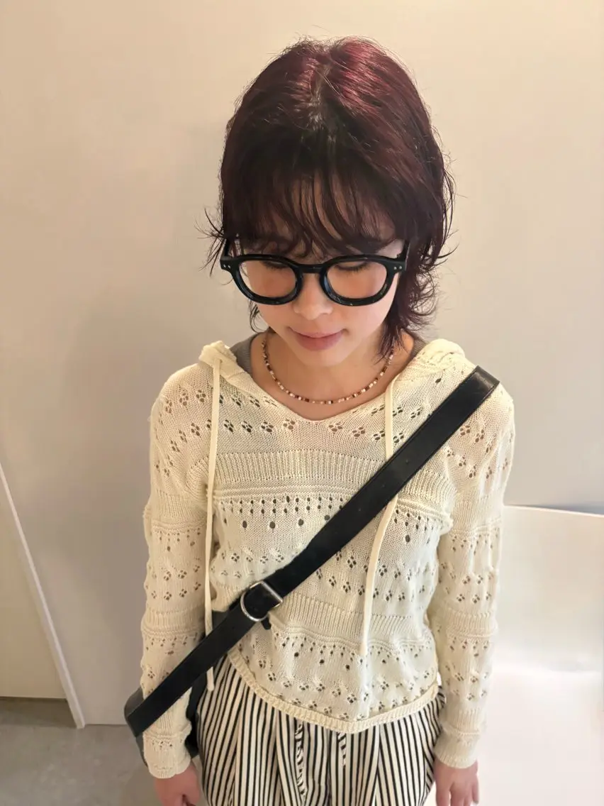 ミディアム カラー 山内 めいのヘアスタイル