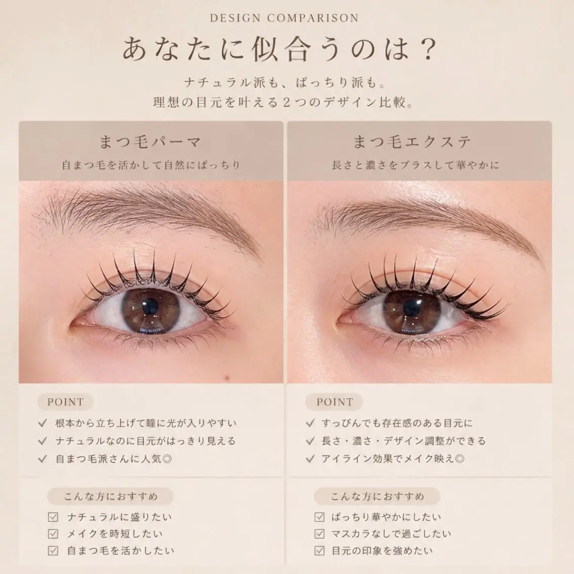 マツエク・マツパ meg .のマツエク・マツパデザイン