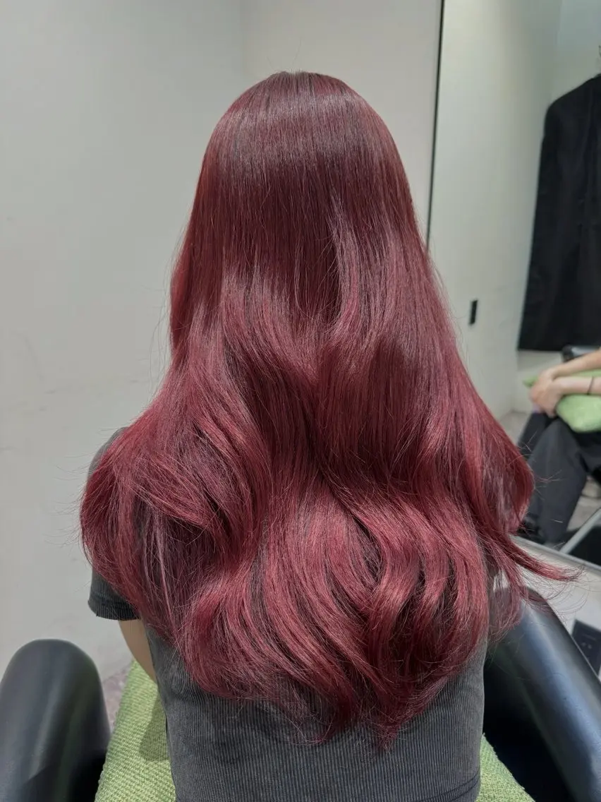 ロング カラー カット ヘアカラー 韓国風スタイル 北田陸斗のヘアスタイル
