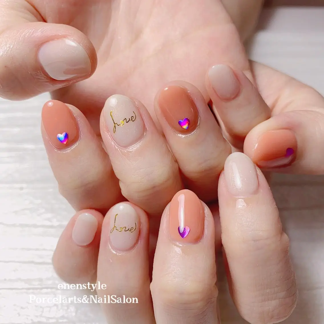ミディアム ネイル 🐾enen style 🐾のネイルデザイン