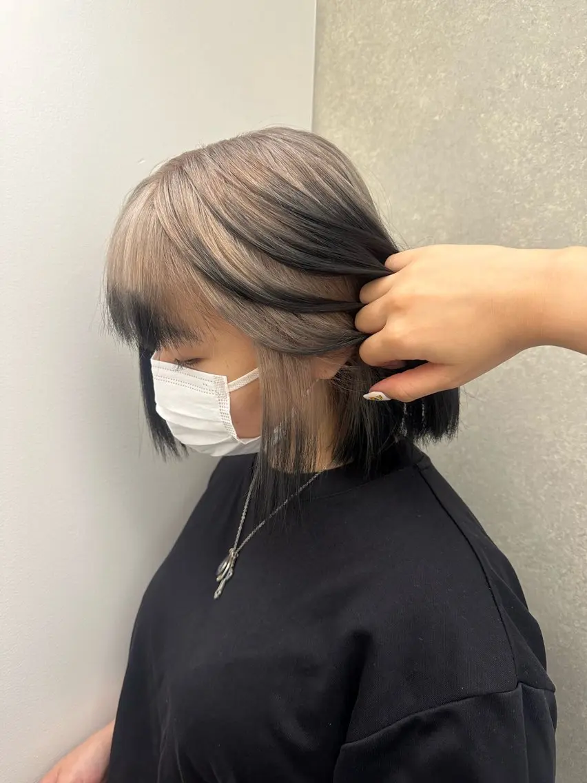 ミディアム カラー 韓国ヘアメンズ・レデ ィース特化ミクのヘアスタイル