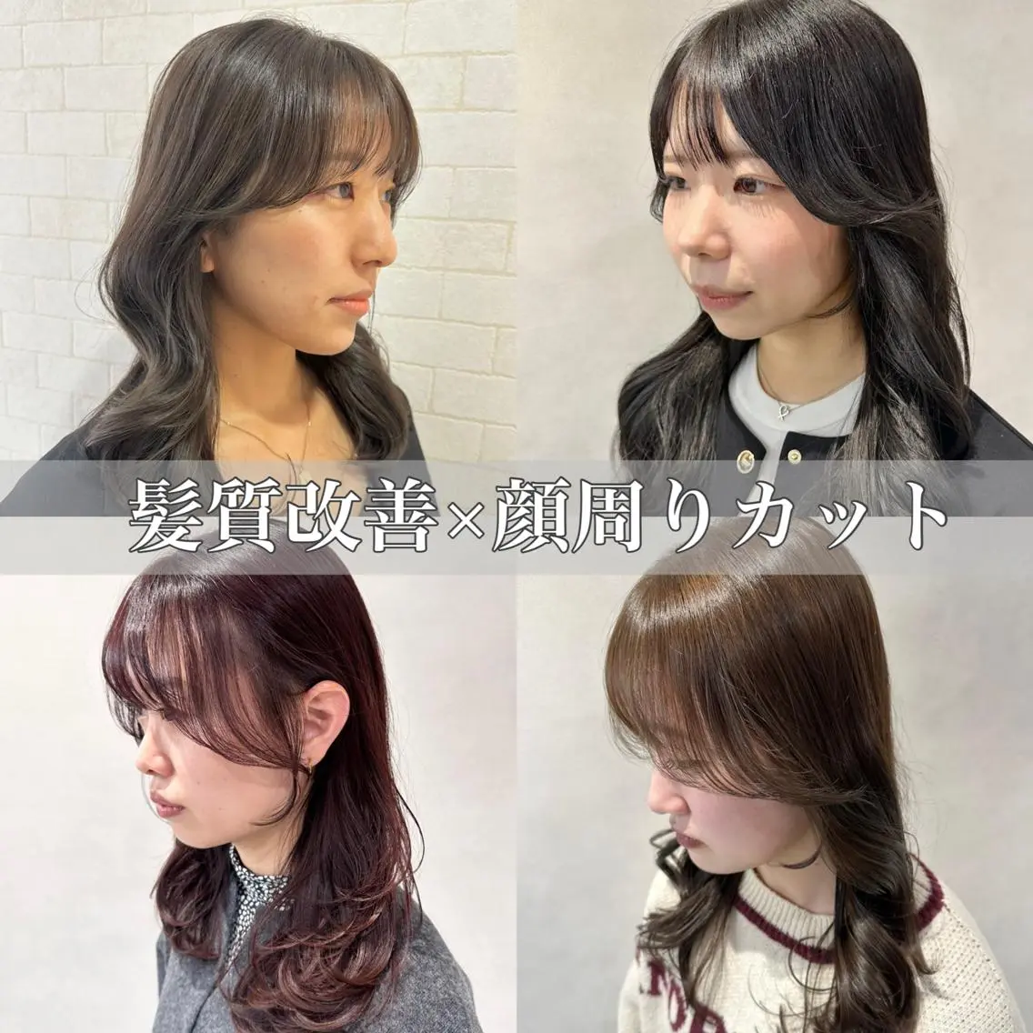 💎ご新規様期間限定セール💎カット+透明感カラー+艶トリートメント🌹 #レイヤー/韓国/前髪/白髪染め/髪質改善の写真