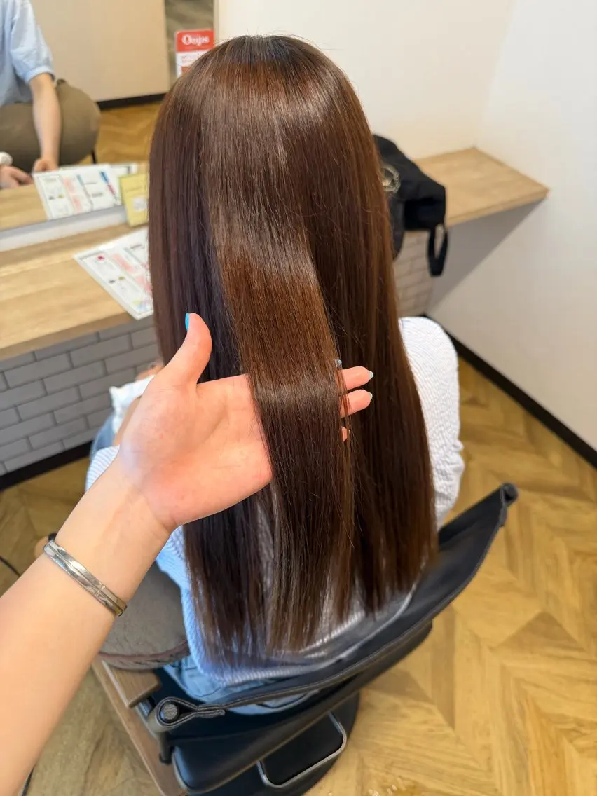 ロング 縮毛矯正 ヘッドスパ ayane🫧 髪質改善/六本松のヘアスタイル
