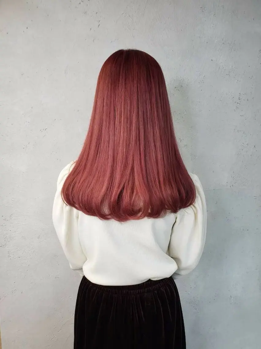 🥣暖色wカラー+似合わせ顔周りカット✂︎ ※胸上​〜​ロングの方限定　トリートメント付き♡ブリーチありor無しどちらも🆗の写真