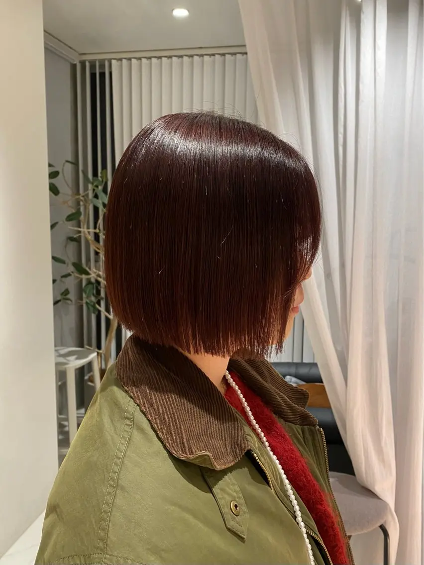ミディアム ショート⌇艶カラー ⌇ RIN🌙のヘアスタイル
