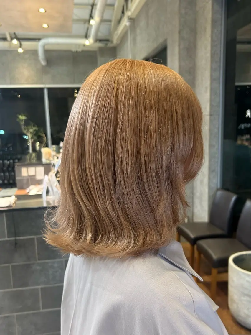 カラー 透明感カラー ヘアカラー トリートメント 🎀艶ハイトーン特化 🎀セナのヘアスタイル