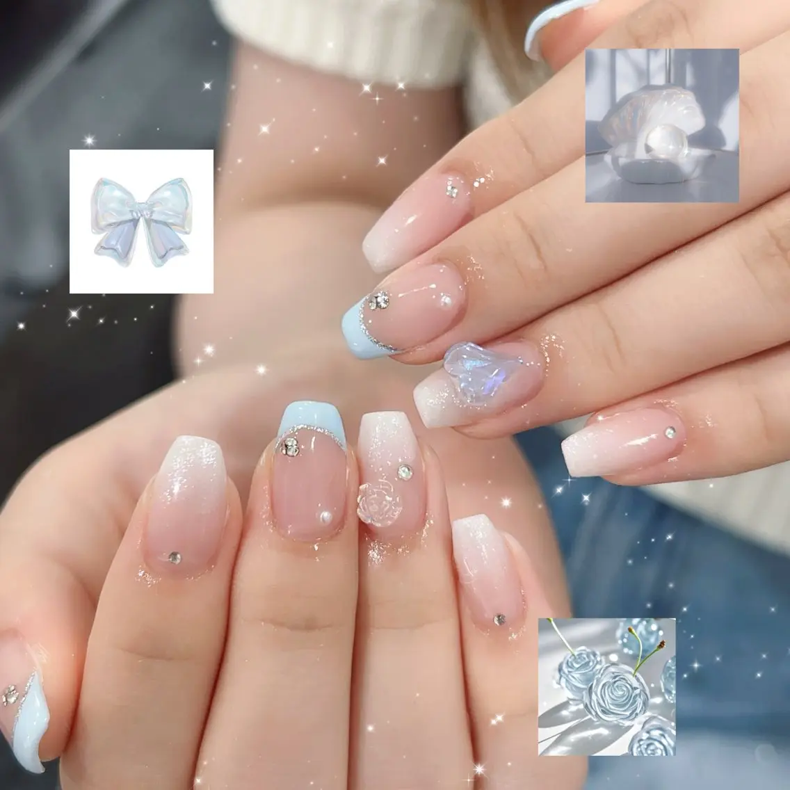 ネイル ハンドネイル 🪄mimi🎀 Midori🪽のネイルデザイン