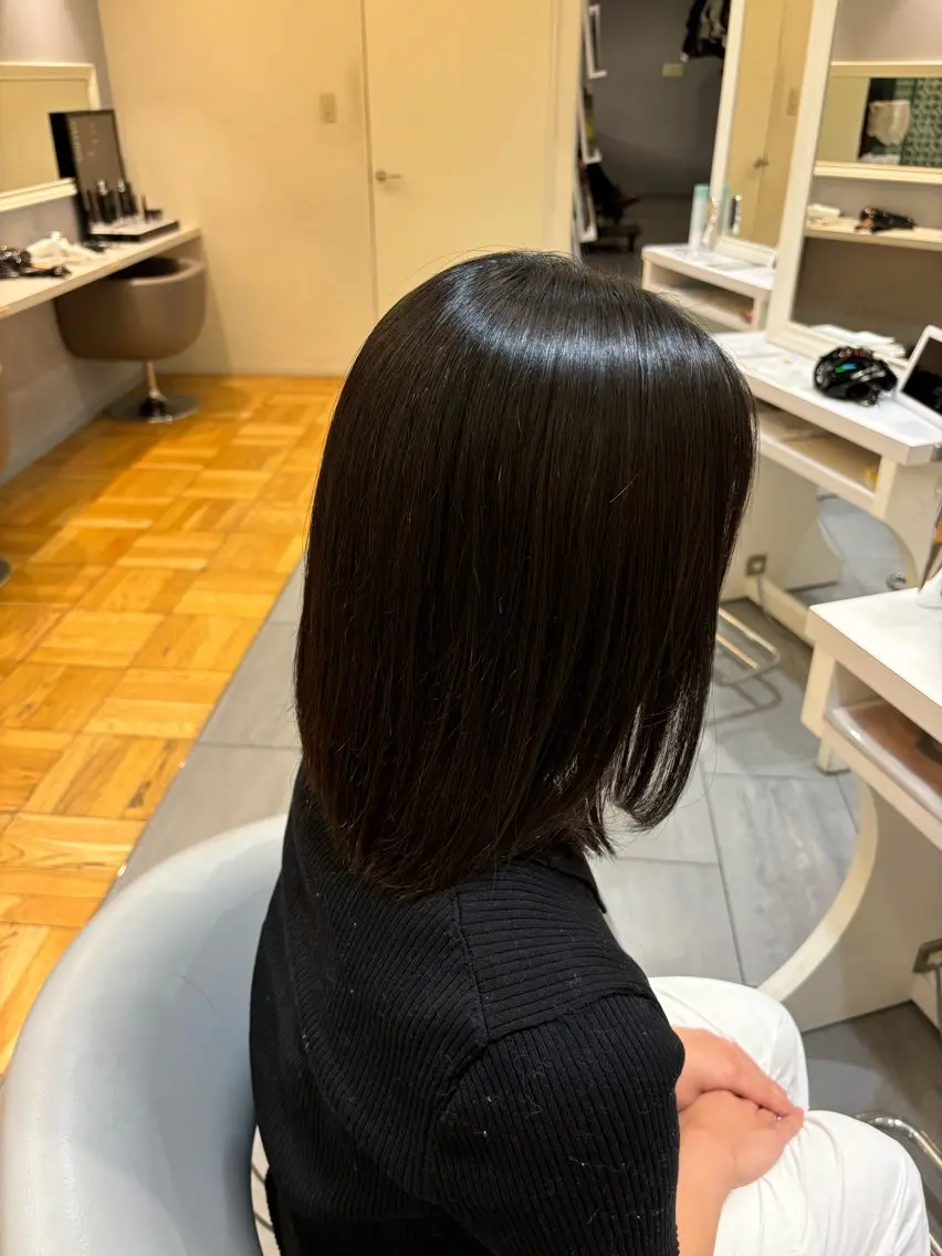 ミディアム ショート・ボブ✨南 津麦のヘアスタイル