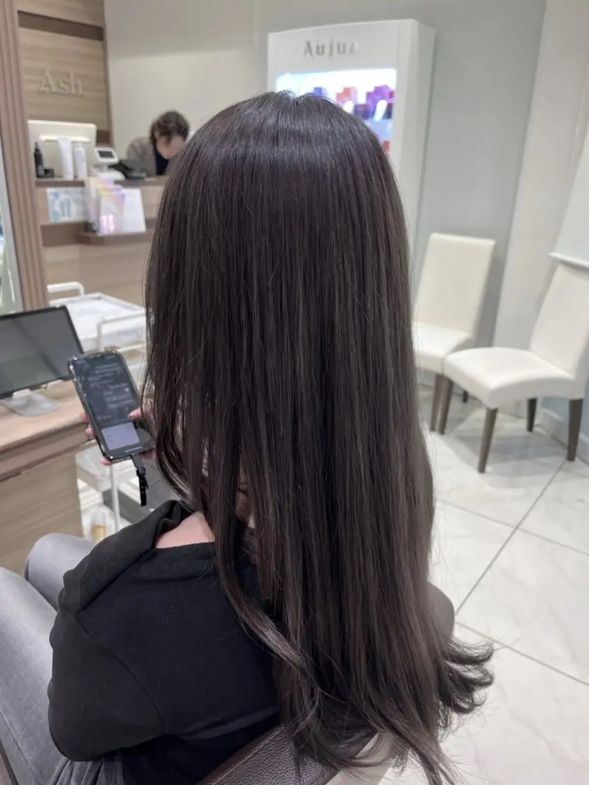 カラー 透明感カラー Ash 西船橋店 🐈⬛中溝有紗🎀のヘアスタイル