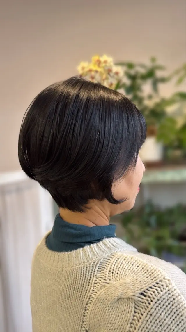 ショート 丸みショート ショートヘア カット ヘッドスパ Sakura .のヘアスタイル