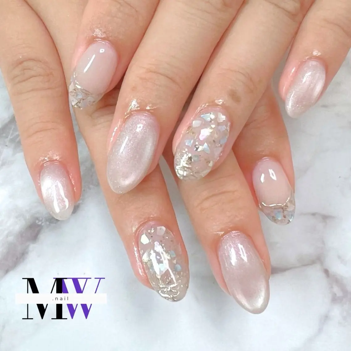 ネイル フレンチネイル ハンドネイル MW .nailのネイルデザイン