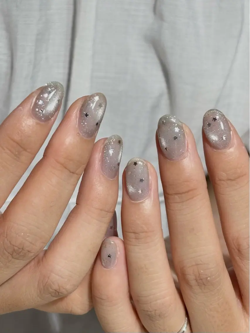 ネイル マグネットネイル ハンドネイル rikako OAK溝の口のネイルデザイン