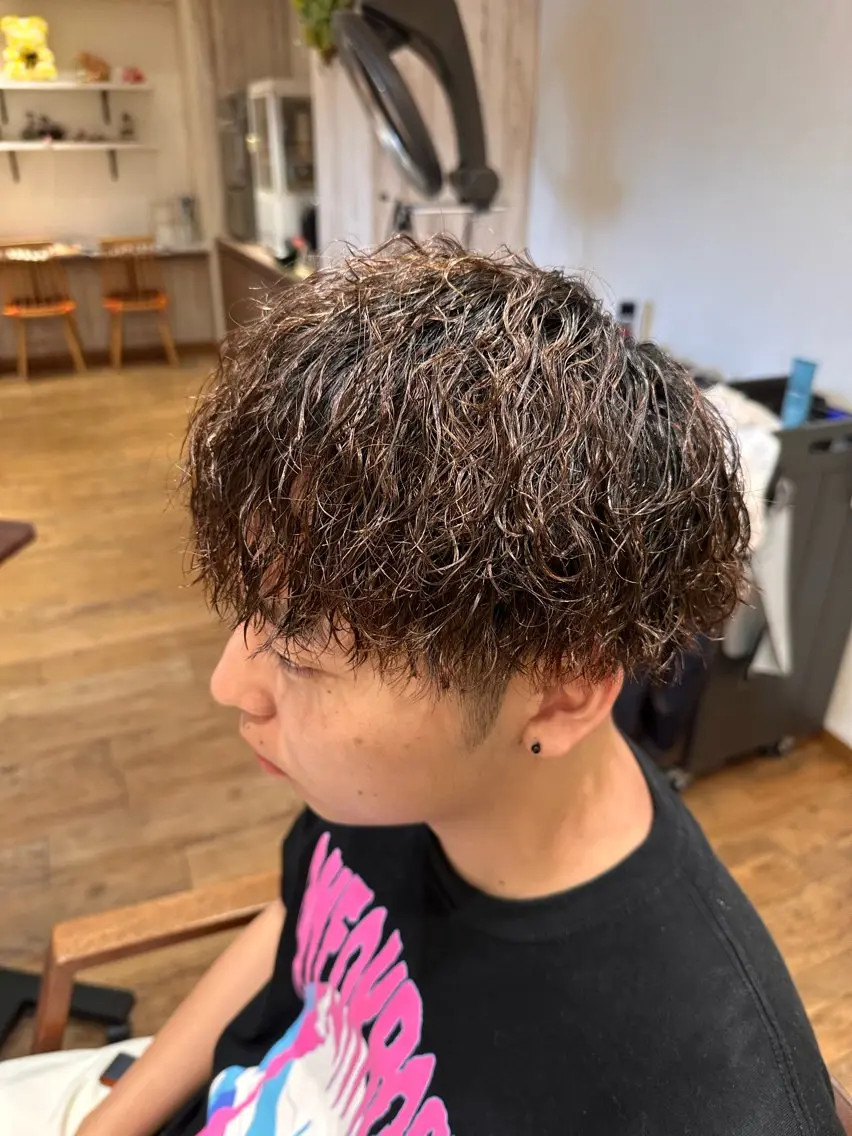 パーマ メンズ メンズパーマ 松村 駿平のヘアスタイル