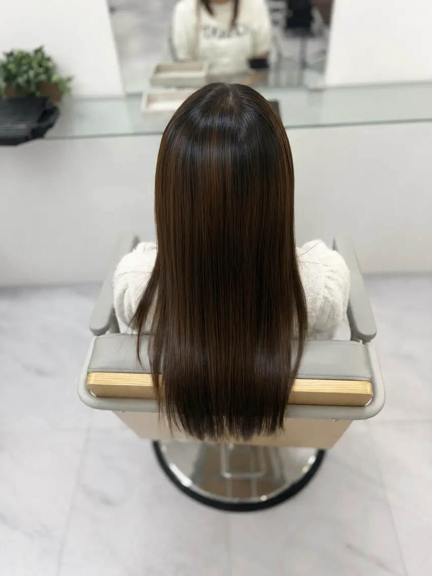 ロング 縮毛矯正 立川/ゆう 縮毛矯正のヘアスタイル