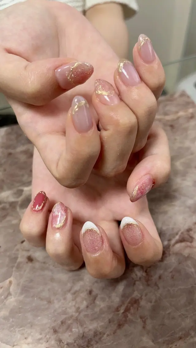 ネイル 持ち込み ニュアンスネイル Will nail salonのネイルデザイン