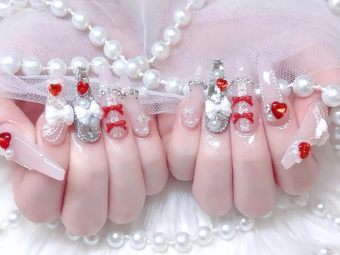 ネイル アニマル柄 べっ甲ネイル ブルー ボルドー ブラウン ハンドネイル ハンドケア Rin Nail 新大久保店のネイルデザイン