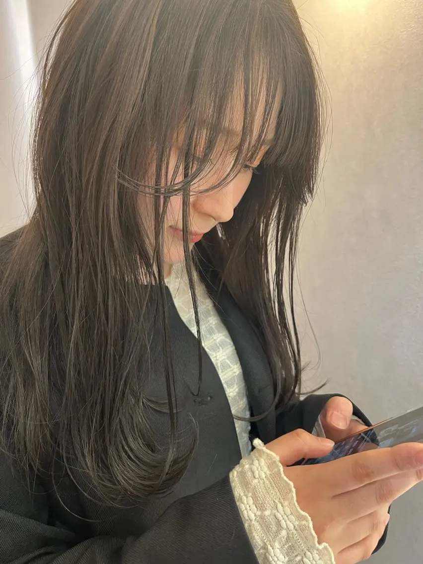 セミロング 岩瀬 翔太のヘアスタイル