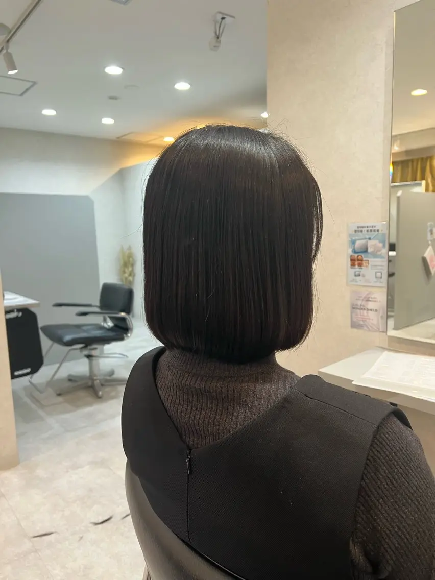 《同日施術可能》(超高濃度水素付き)縮毛矯正+艶カラー+カットの写真