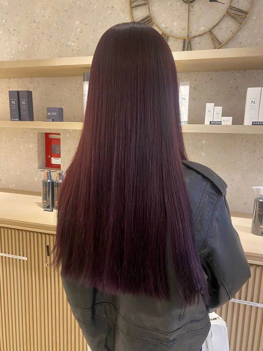 ロング カット 縮毛矯正 トリートメント 💫扱いやすい レイヤー/小林陸のヘアスタイル