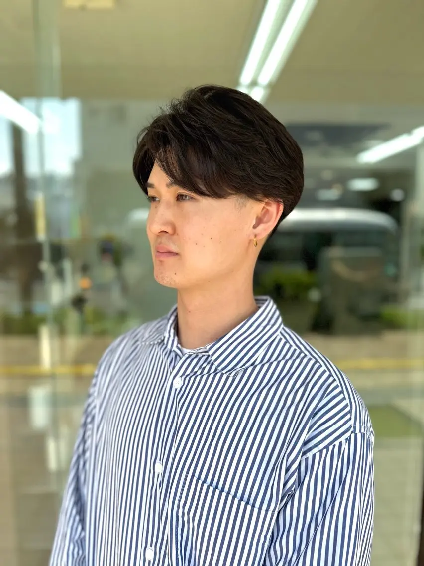 ショート パーマ メンズ メンズパーマ ニュアンスパーマ メンズパーマの達人 / タカシマダイスケのヘアスタイル