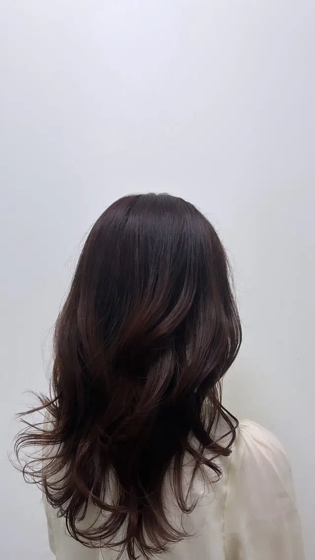 ロング 北千住/小顔レイヤー /顔まわり/西慶太朗のヘアスタイル